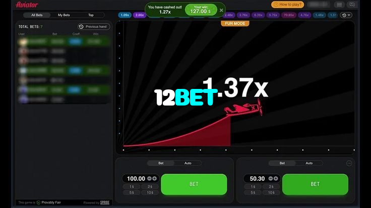 12BET casino presented on mobile device in Pakistan with slots and live games